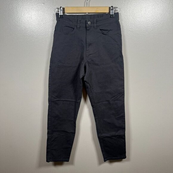 Pact Organic Cotton Twill Pants Womens Size XS Gray Elastic Waist Minimal Work - Picture 1 of 10